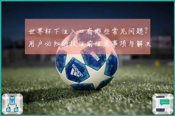 世界杯下注入口有哪些常见问题?用户必知的投注前注意事项与解决方案
